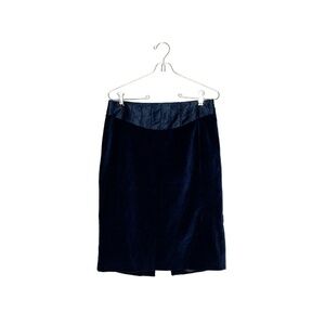Club Monaco Navy Pencil Velvet Corduroy Skirt 4